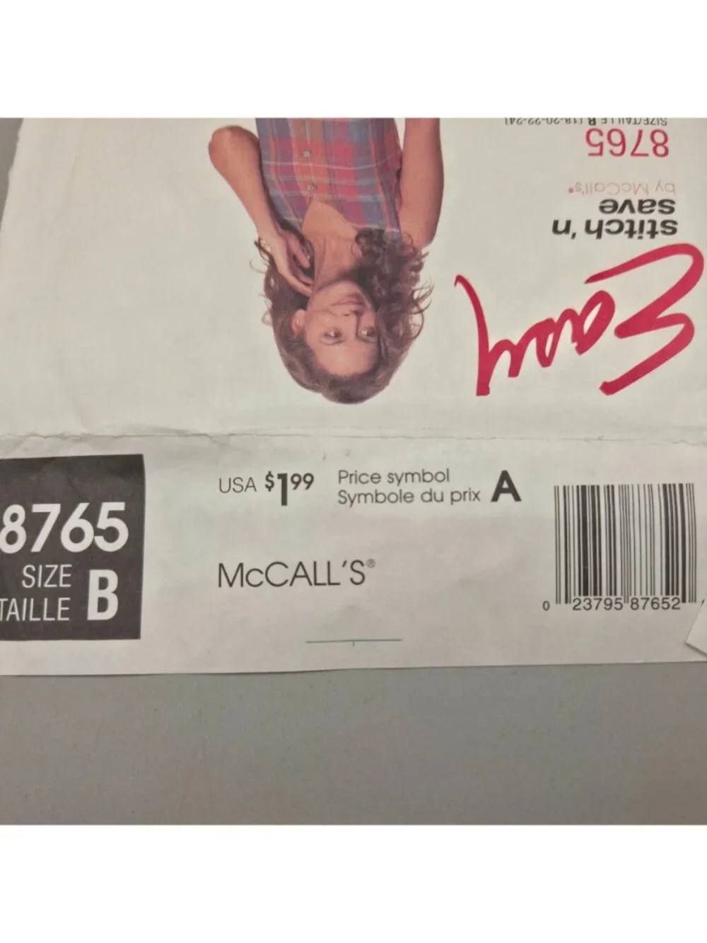 Easy Stitch N Save McCalls 8765 Sewing Pattern Misses Jumper Size 18-24 Uncut
